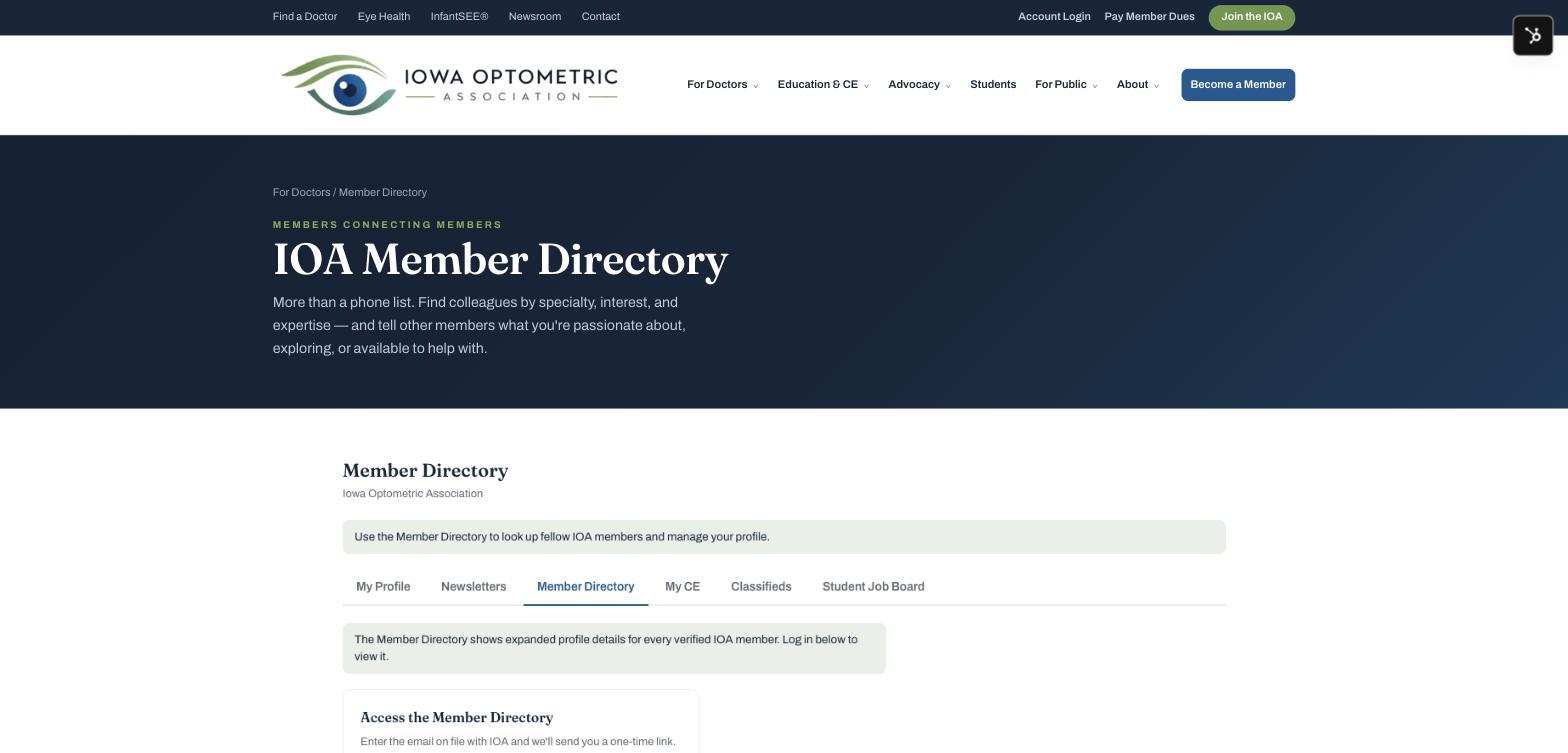 The rebuilt Member Directory